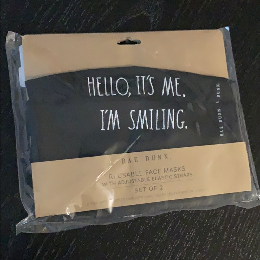 New- Rae Dunn Masks Set of 2